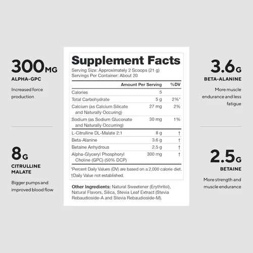 Miniatura 2 de Legion Pulse Suplemento previo al entrenamiento - Bebida de óxido nítrico natural para aumentar la energía, sin creatina, endulzada naturalmente