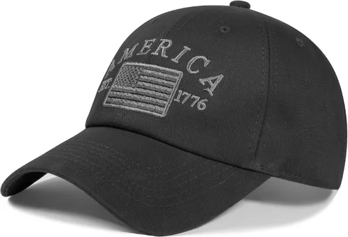 Miniatura 68 de IIN Gorra de béisbol con bandera estadounidense para hombres y mujeres, de perfil bajo, militar, militar, militar, para papá