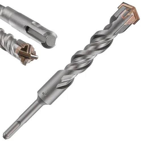 Miniatura 36 de Wensilon Kit de brocas para hormigón de 8 pulgadas, material de carburo de doble rosca de tipo cruzado, adecuado para hormigón, ladrillo, paredes