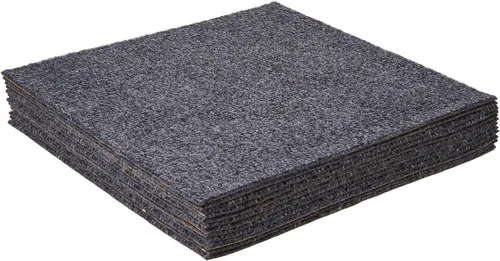 Tapete autoadhesivo para enmoquetado Nexus de 12 x 12 pulgadas, color borgoña, de Achim Home Furnishings, NXCRPTSM12 Humo