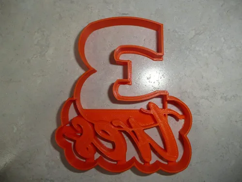 Miniatura 4 de NUMERO TRES 3 CON PALABRA CORTADOR DE GALLETAS HECHO EN USA PR4123