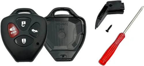 Miniatura 7 de Funda de repuesto para llavero Toyota de 3 botones, funda para llavero con destornillador, compatible con Toyota 4Runner Corolla Matrix RAV4 Venza