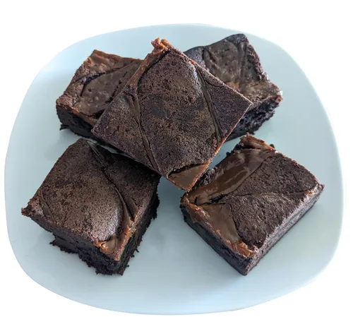 Ruth's Caramel Swirl Brownies extra fudgy Brownies 1 docena - Golosinas horneadas gourmet | Delicioso regalo con los mejores ingredientes |