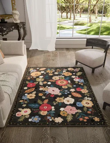 Miniatura 43 de Alfombra de pasillo lavable antideslizante: alfombra de cocina de 2 x 6 pies, resistente a las manchas, con parte trasera de goma, alfombra suave