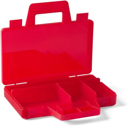Miniatura 5 de Room Copenhagen, Lego 40870001 - Caja de clasificación para llevar - Estuche de viaje con divisores organizadores, color rojo