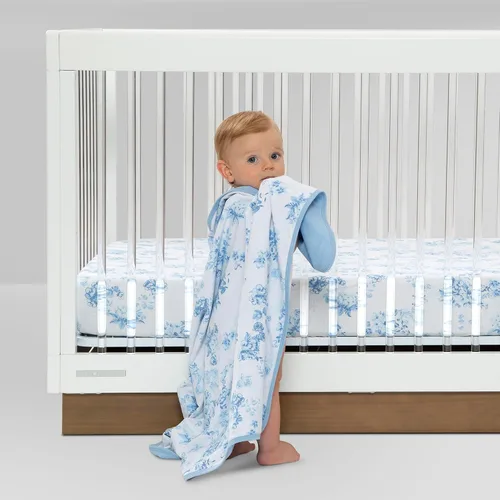 Miniatura 3 de Delta Children Sábanas bajeras para cuna para niñas y niños, sábana bajera 100 % algodón orgánico para colchones estándar de cuna y niños pequeños