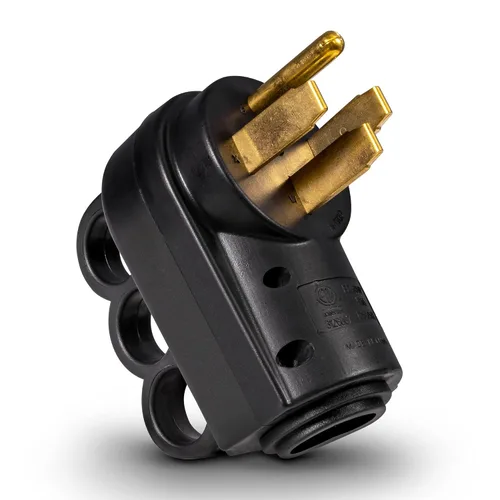 Miniatura 13 de True Mods NEMA 14-50R 125/250V 50A Cable de alimentación RV hembra de reemplazo con conector de toma para cable de 6/3 + 8/1 AWG de 4 hilos