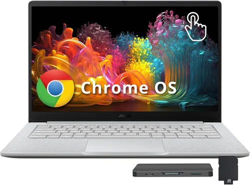 Miniatura 10 de ASUS Chromebook CX1 - Laptop antirreflejos FHD de 14 pulgadas, Intel Celeron N4500, 4 GB de RAM, 224 GB de almacenamiento