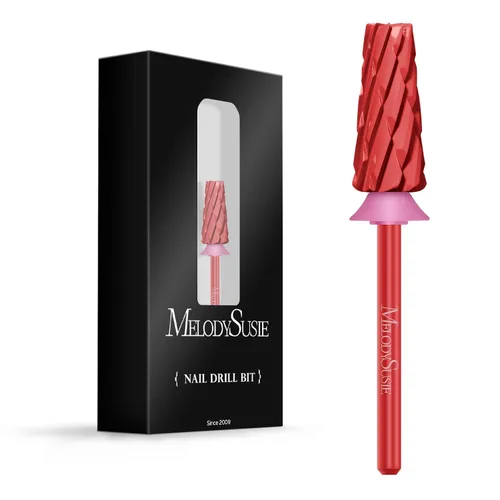 Miniatura 42 de MelodySusie Super Cut Edition Brocas para Uñas 5 en 1, Brocas Multifunción de Carburo de Tungsteno de 3/32'', Adecuadas para Manicura Pedicura