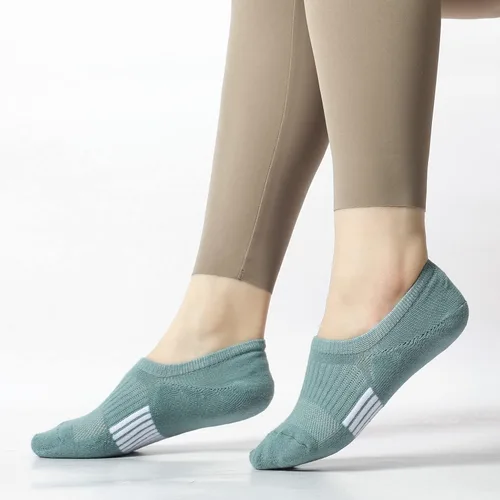 Miniatura 4 de Calcetines invisibles para mujer, acolchados, de corte bajo, atléticos, ocultos, para tenis, tobillos, calcetines invisibles para correr, 46 pares