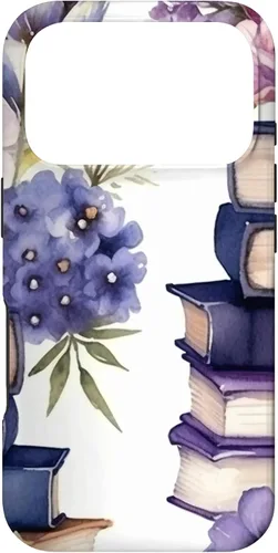 Miniatura 29 de Funda para iPhone 12 Pro Max Book Lover Purple Flower