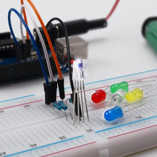 Miniatura 8 de Kit de inicio súper REXQualis basado en Arduino UNO R3 con tutorial y placa controladora compatible con Arduino IDE