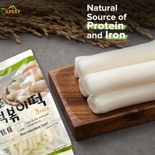 Miniatura 4 de APEXY Tortas de arroz coreanas para Tteokbokki, auténticos palitos de pastel de arroz coreano masticables, sin gluten, veganos, sin OMG, pasteles