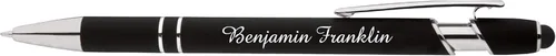 Miniatura 4 de ExpressDesigns™ - Juego de regalo de bolígrafos personalizados - Paquete de 2 bolígrafos de metal suave al tacto con caja de regalo - Bolígrafo