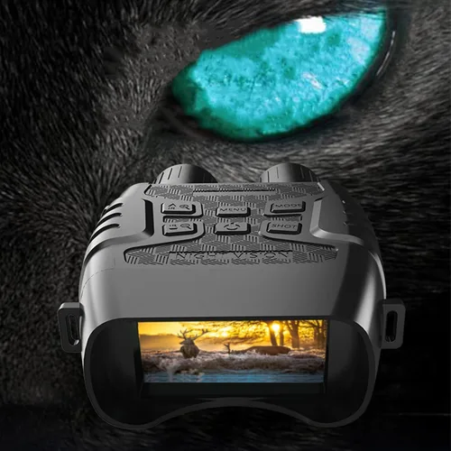 Miniatura 8 de Gafas de visión nocturna, pantalla de visualización grande de 3.8 pulgadas, binoculares con zoom digital 12X, prismáticos de visión nocturna de alta