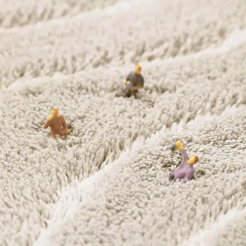 Miniatura 5 de MINIDEAR - Alfombras de baño 24x17 beige - Tapete de baño de espuma elástica gruesa, ultra suave y pachona, antideslizante, de secado rápido
