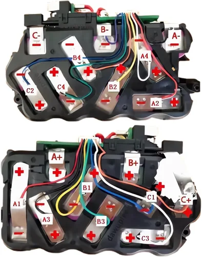 Miniatura 2 de Carcasa de batería para DeWalt DCB606 6Ah Kit de repuesto - Carcasa de batería 18650 de 15 celdas con PCB, tiras de níquel y tornillos, carcasa