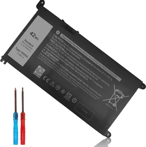 Emanjor 42Wh YRDD6 1VX1H VM732 Batería para Dell Inspiron 5591 7586 5491 5481 5482 5485 3310 2 en 1 15 3582 3583 3593 3584 5590 555 93 55 94 5585