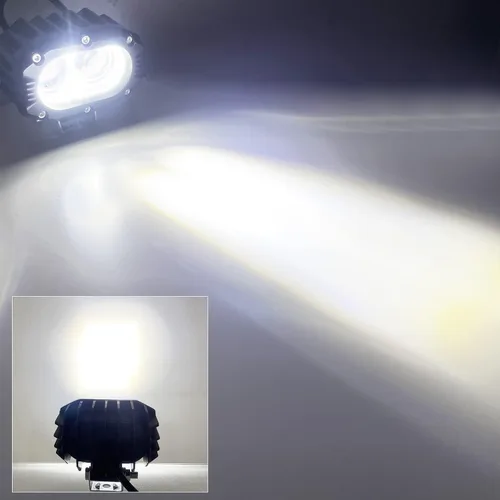 Miniatura 5 de Barra de luz LED de 4 pulgadas de 80 W con haz de punto blanco 5050 LED, luz de conducción todoterreno, luces antiniebla para camión, camioneta