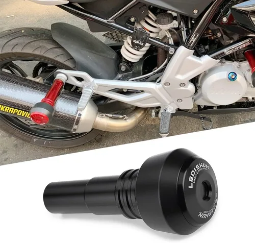 Accessoires - Protector contra caídas de escape deslizante compatible con Suzuki GSXS750, GIXXER 250SF, GIXXER 150SF, GSX-R150, GSX-R125, GSX-S150,