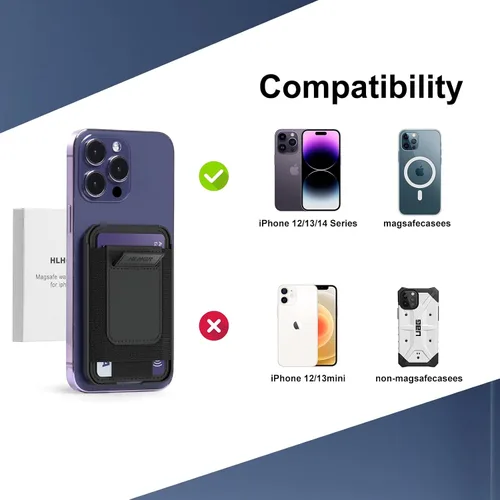 Miniatura 6 de Cartera magnética compatible con MagSafe, cartera para iPhone con soporte ajustable para iPhone 14 Pro Max14 Plus14 Pro14, iPhone 13 Pro Max13