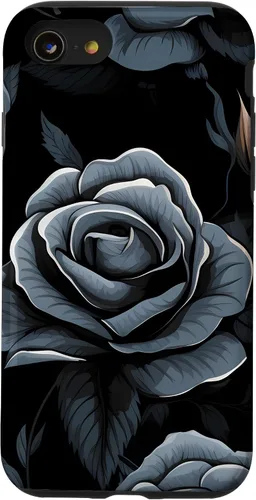 Miniatura 18 de Black Rose Floral Flower Case for iPhone 16