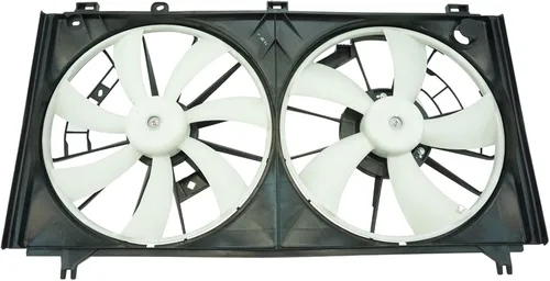 Miniatura 118 de TRQ Conjunto de ventilador de refrigeración dual del radiador compatible con Toyota Highlander 2008-2013 TO3115155