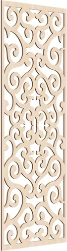 Miniatura 189 de Eveline - Paneles decorativos de pared de madera con calado, 13 3/8 pulgadas de ancho x 34 3/8 pulgadas de alto x 3/8 de alto, roble rojo rojo
