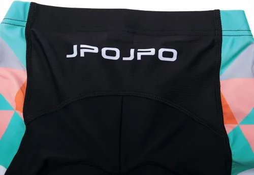 Miniatura 70 de Camiseta de ciclismo para mujer, manga corta y pantalones cortos de ciclismo acolchados para verano