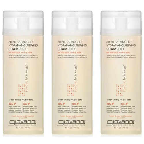 Miniatura 12 de GIOVANNI ECO CHIC 50:50 Champú aclarante hidratante equilibrado – Deja el cabello equilibrado para cabello sobreprocesado, proporciona humedad