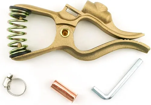 Miniatura 2 de WeldingCity Abrazadera de tierra de cocodrilo de aleación de cobre tipo Tweco de 300 amperios para soldadura por arco