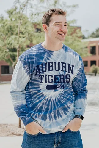 Miniatura 10 de Blue 84 Camiseta de manga larga con licencia oficial de la NCAA para mujer, teñido anudado