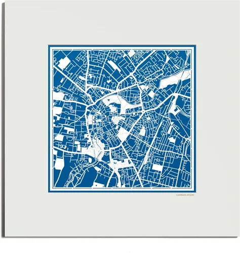 Miniatura 104 de O3 Design Studio Mapa de corte de papel Madrid negro mate de 20 x 20 pulgadas