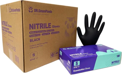 Dr.GreenPanda Nitrile Gloves - 3 Mil - Food Safe & Medical Exam Disposable Gloves - Latex Free Powder Free Non-Sterile
