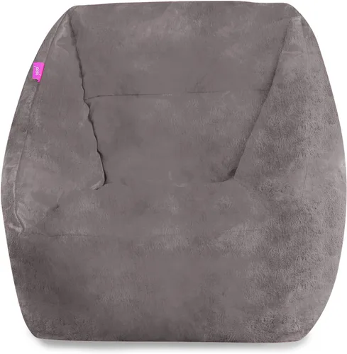 Miniatura 8 de Posh Beanbags - Sillón puff grande, 38 pulgadas, color azul rey sólido Nylon suave - Azul real