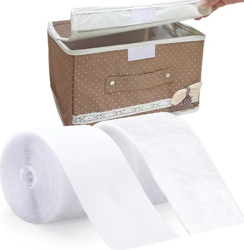 Miniatura 7 de Cinta para coser para ropa y telas, tiras de gancho y bucle trasero no adhesivas, sustituto de broches y botones, tiras cortadas a longitud