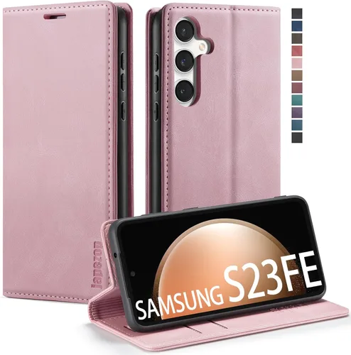 Miniatura 9 de Funda para Samsung Galaxy S23 5G, funda tipo cartera para Samsung Galaxy S23 5G con bloqueo RFID, tarjetero y función atril magnético, funda