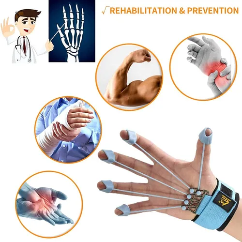 Miniatura 2 de Fortalecedor de dedos, agarre de mano, entrenamiento de fuerza, extensión de dedos, ejercitador, rehabilitación de manos, entrenamiento, aliviar
