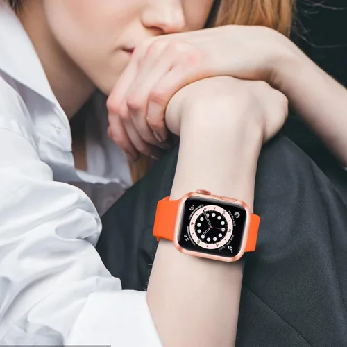 Miniatura 9 de Paquete de 15 correas compatibles con Apple Watch de 38 mm, 40 mm, 41 mm, 42 mm, 44 mm, 45 mm, 46 mm, 49 mm, unisex, correa deportiva de silicona