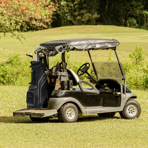 Miniatura 7 de Bolsa de golf profesional con soporte, 14 compartimentos en la parte superior con divisores de longitud completa, bolsa ligera de transporte