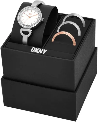 Miniatura 5 de DKNY Reloj de cuarzo Uptown D de acero inoxidable para mujer