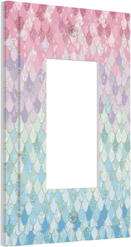 Miniatura 109 de Rainbow in the Clouds - Placas de Pared de Doble Interruptor de 2 Posiciones, Panel de Arte Rosa, Cubierta de Interruptor de Luz, Placa Frontal Arco