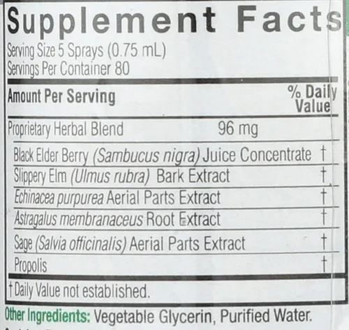 Miniatura 3 de Nature's Answer Sambucus nigra Black Elder Berry Extracto Spray - 2 fl oz