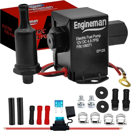 Miniatura 13 de Kit de bomba de combustible eléctrica universal de 12 V 3-6 PSI de baja presión con filtro de combustible de 6.56 pies 5/16 pulgadas ID de repuesto