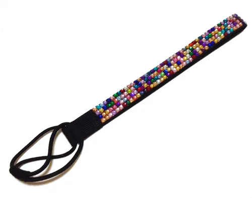 Miniatura 10 de WigsPedia Diadema elástica de cristal con diamantes de imitación, 4 filas, banda elástica para el cabello para mujer (verde bosque)