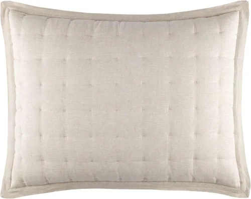 Miniatura 6 de Pine Cone Hill Lush Linen - Funda de almohada natural, tamaño europeo, patrón sólido neutro