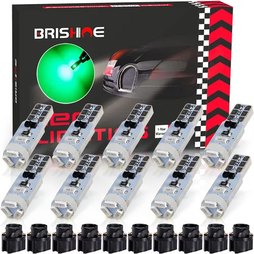 Miniatura 14 de 10X Bombillas LED T5 Ámbar Amarilla Canbus Sin Errores 3014 Chipsets 74 2721 37 PC74 70 73 17 Bombillas LED para Interior, Panel de Instrumentos