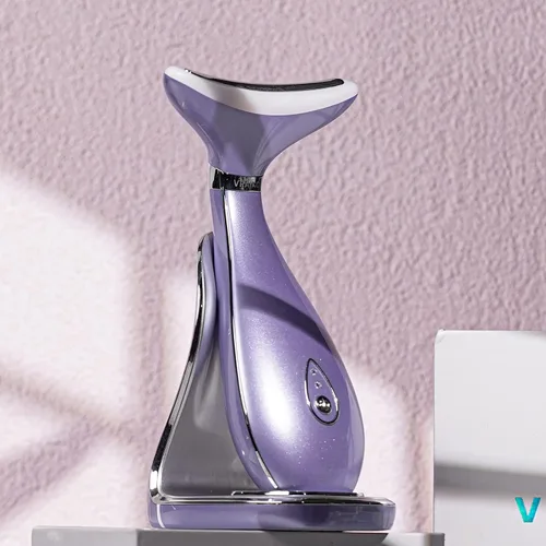 Miniatura 6 de VRAIKO Lily - Masajeador facial de cuello, herramienta de escultura facial, dispositivo de rejuvenecimiento de la piel con acción térmica, LED