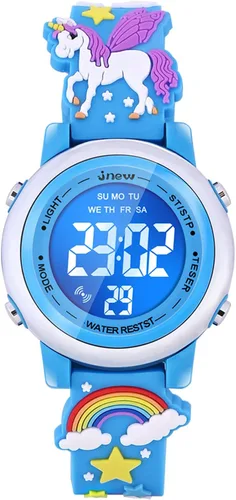 Miniatura 15 de Relojes impermeables de dibujos animados 3D para niñas con alarma, los mejores regalos de juguetes para niñas de 3 a 12 años