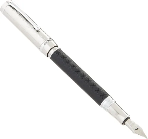 Miniatura 15 de Conklin Duragraph - Pluma estilográfica ámbar, punta media de oro macizo de 14 quilates, elegante herramienta de escritura con acabado ámbar cálido